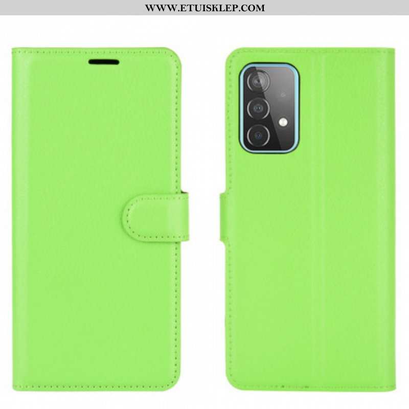 Etui Folio do Samsung Galaxy A52 4G / A52 5G / A52s 5G Klasyczne Liczi